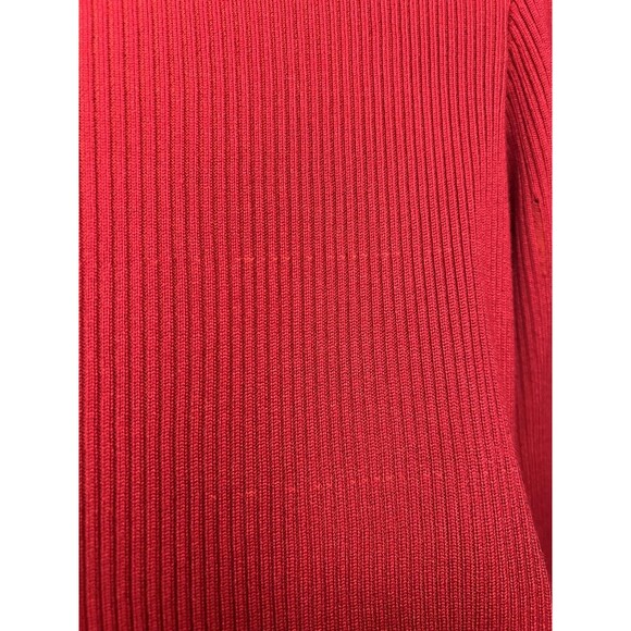 Almost Famous Sweater Dress Womens 3X Red Black Colorblock Button Front - Picture 9 of 13